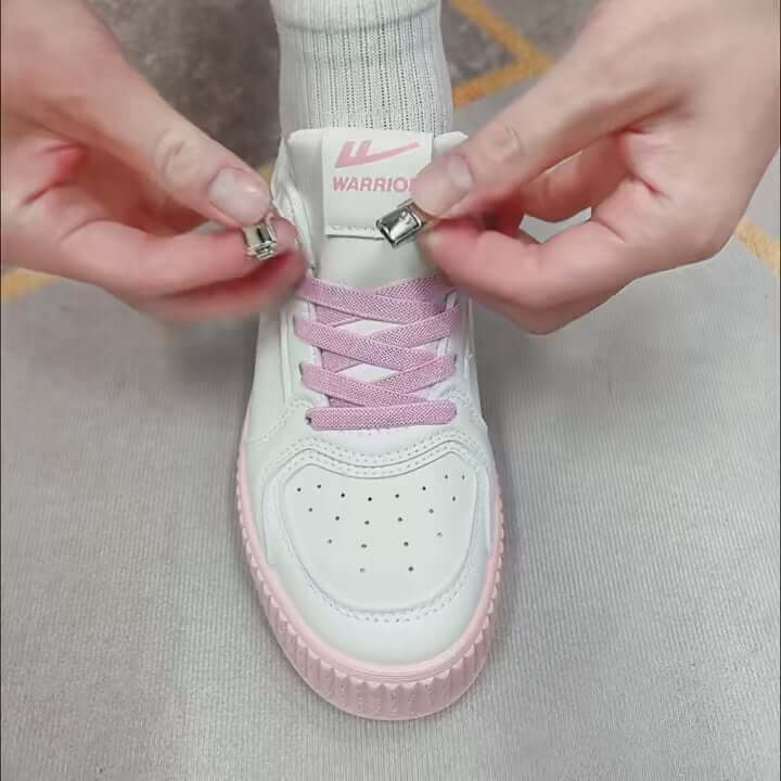 8mm No-Tie Elastic Shoelaces – Press Lock Convenience