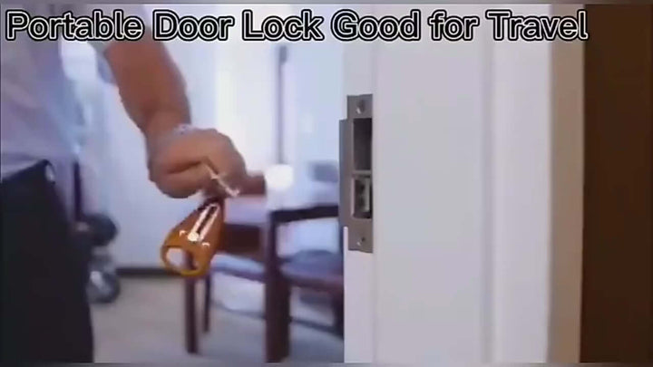Portable Door Lock – Travel Safety Latch for Extra Security Anywhere 🔒✈️