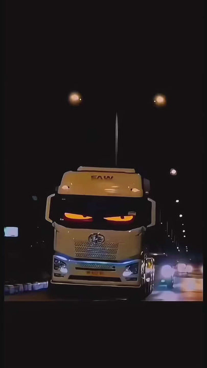 LED Eye Sign: Dynamic Truck Advertising