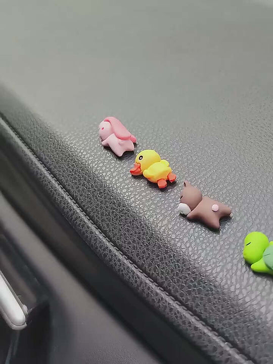 Cute Animal Car Ornaments – Turtles & Friends for Mirror, Console, or Bike 🐢🚗