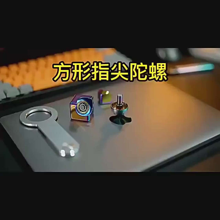 Metal Cube Rotating Gyroscope – Portable Anti-Stress Fidget Toy