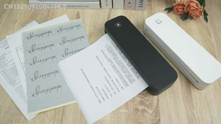 Portable A4 Thermal Printer, Video